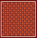 Blood Orange Checkerboard