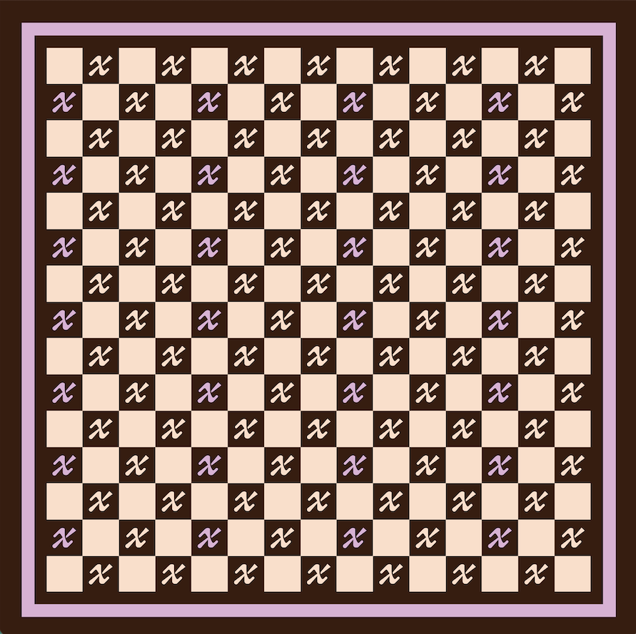 Lavender Checkerboard